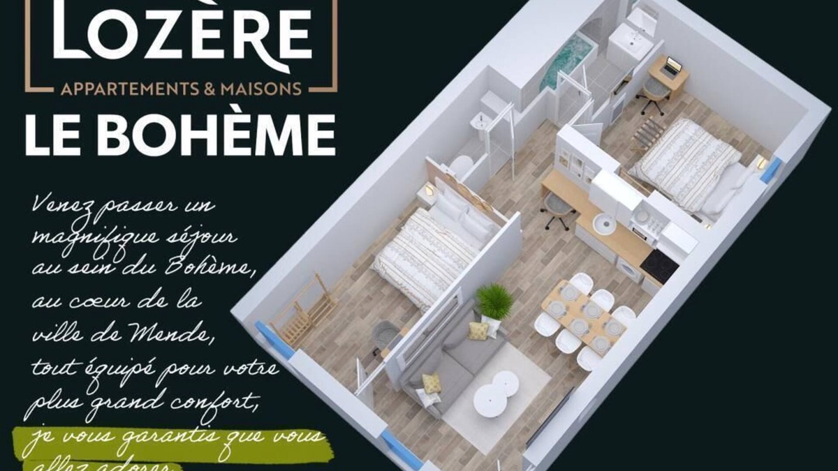 Mende Apartment | Le Bohème - Spa/Netflix/Wifi Fibre/Centre Ville - Stay Lozère