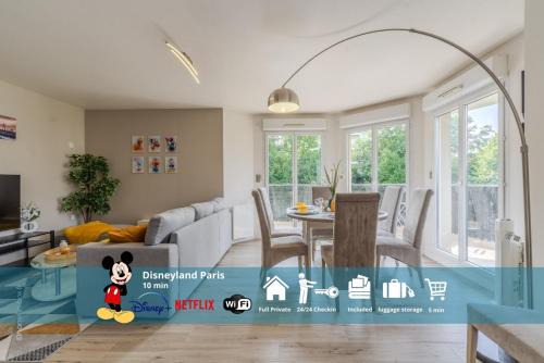 Montevrain Apartment | Le Bora, 6 pers, 10 min Disneyland Paris