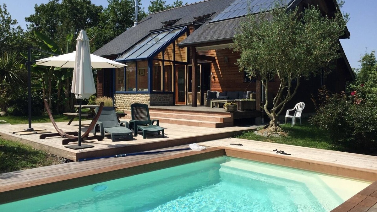 Saint-Pierre-de-Plesguen House | LE CABANON BRETON - Ecogîte with SWIMMING POOL near SAINT-MALO, MONT-ST-MICHEL