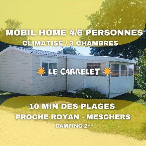 Semussac House | LE CARRELET Mobil home climatisé INSOLITE & COSY 4 à 6 Personnes