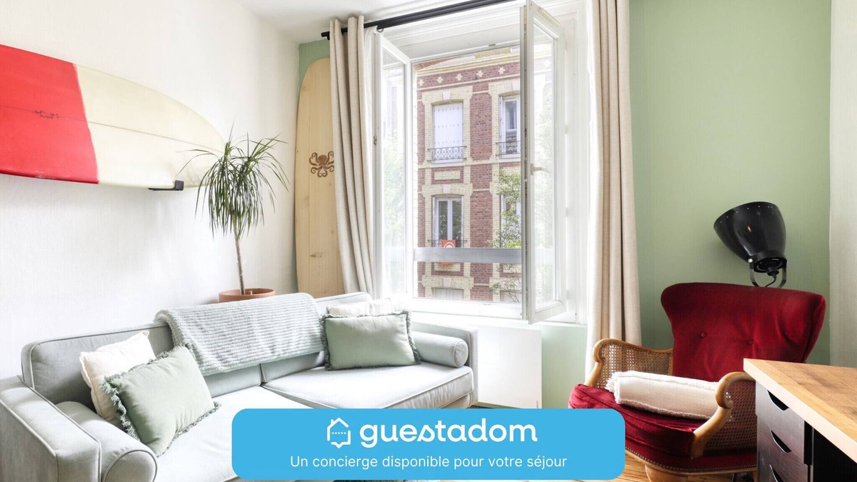 Anatole France Danton Apartment | Le Casimir - 600m Gare - Petfriendly