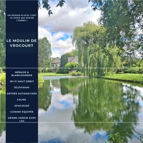 Vrocourt Apartment | Le Moulin de Vrocourt - Très Grand Jardin et Lac