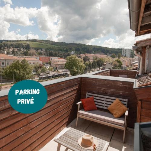 Bellevue - Le Mont - La Jomayere Apartment | Le Nid vue et détente à St Etienne
