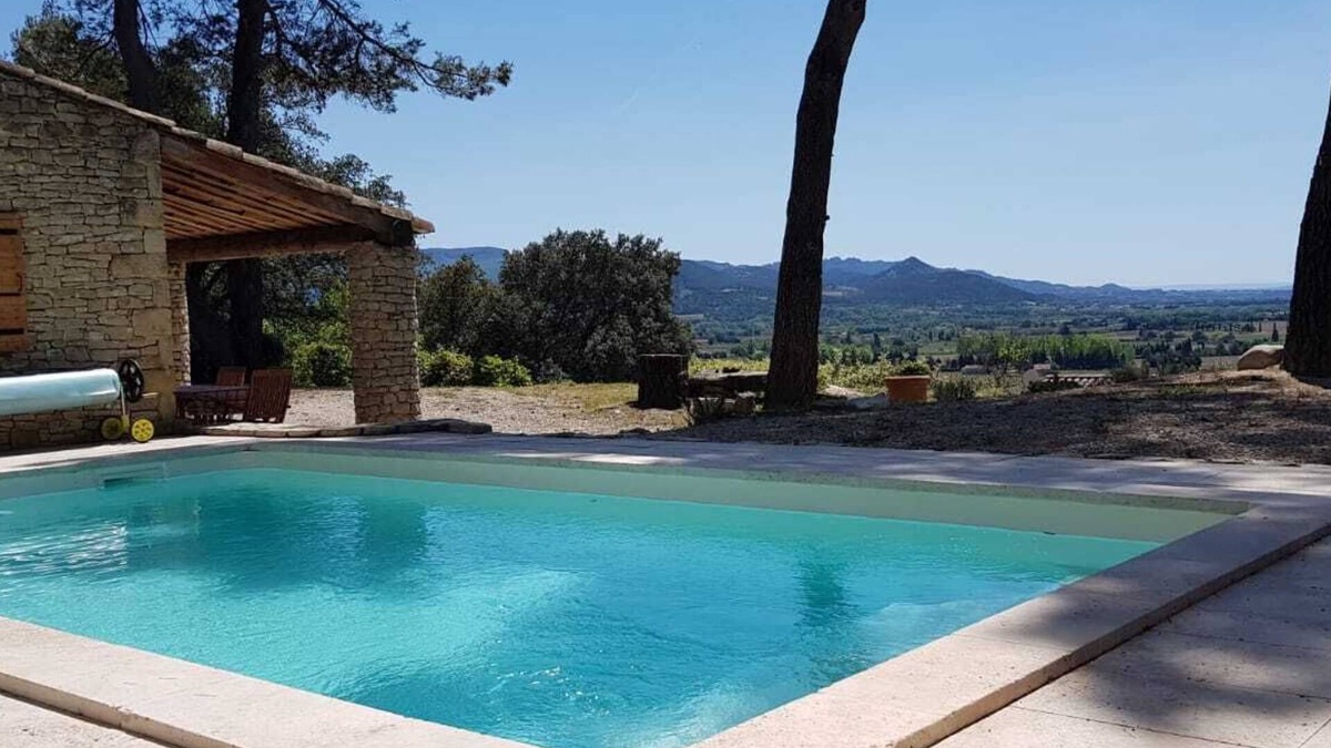 Villedieu House | Le Petit Paradis, stone house, swimming pool, exceptional view