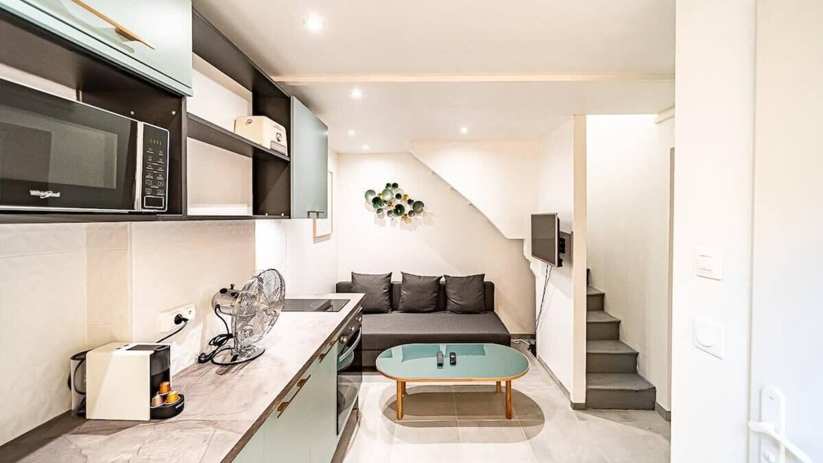Zola - Pressense Apartment | Le Zola - duplex 4 pers- République Villeurbanne