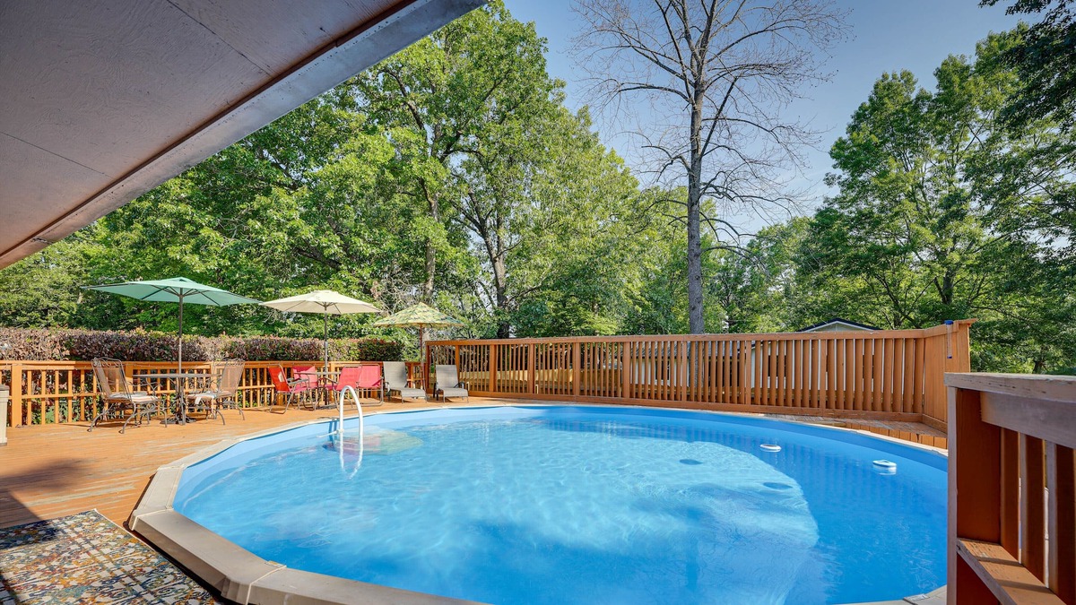 Diamond City House | Lead Hill Vacation Rental w/ Private Pool & Yard!
