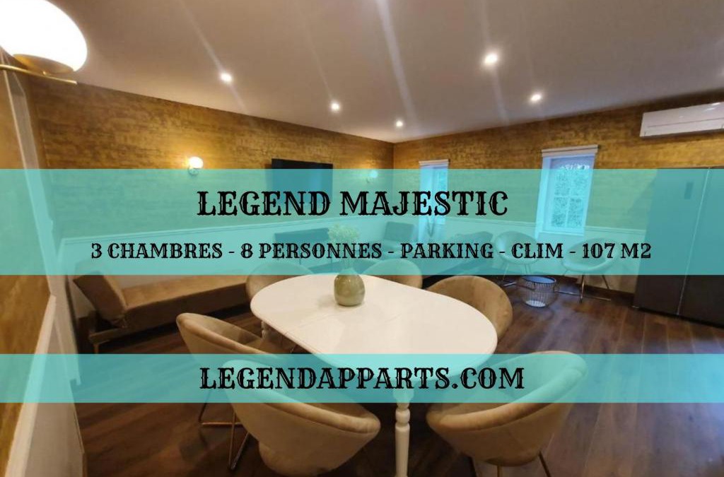 Macon Apartment | Legend Majestic - 3 chambres - Parking privé GRATUIT - Centre Ville - Quai de Saône - Gare - fibre