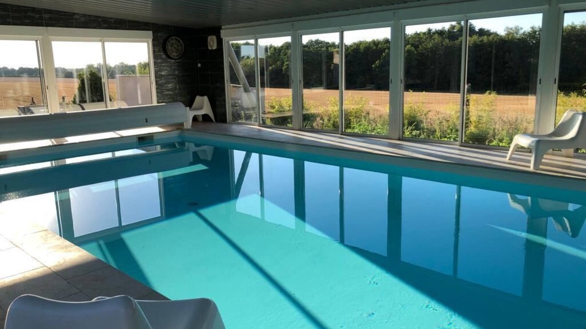 Chemille-sur-Deme House | Les bambous gîte 3 * Enclosed heated swimming pool, spa, Sauna 2h30 from Paris
