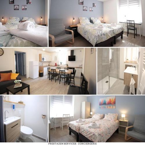 Thierville-sur-Meuse Apartment | Les loges de Véro - Rez-de-chaussée - Parking privé - Garage vélo et moto - LOGEMENT NEUF - 5 couchages - 2 chambres - 1 canapé convertible - WIFI - Climatisation - Géré par Presta-Zen'Services