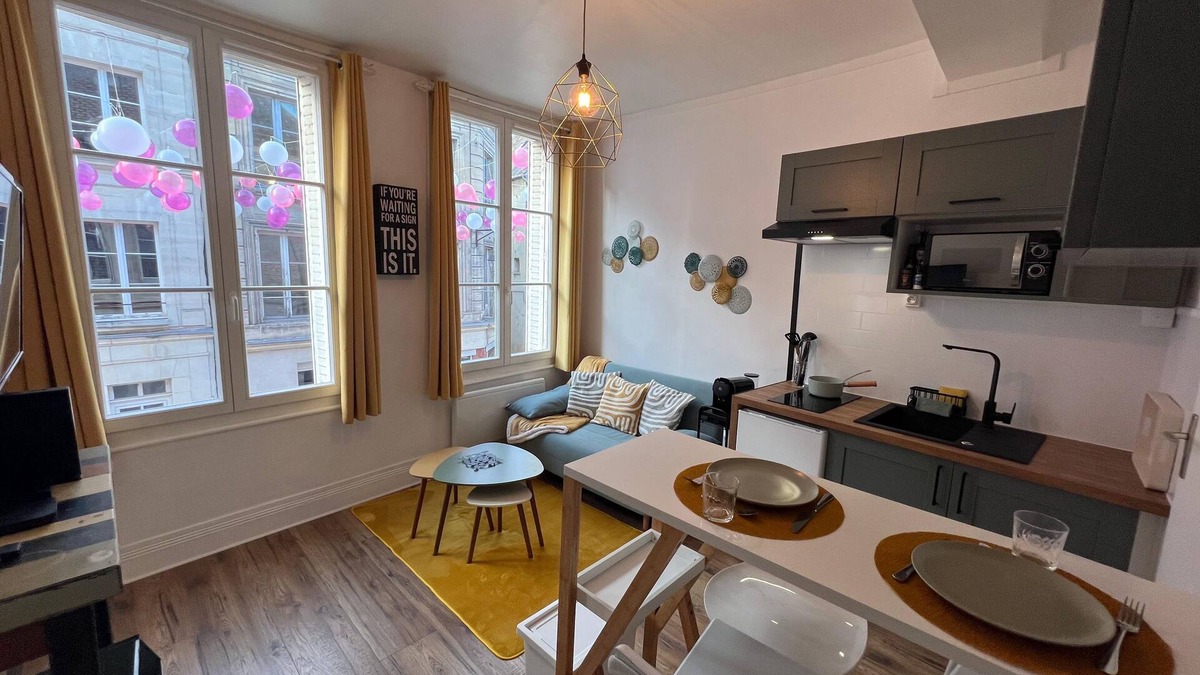 Laon Apartment | Les nids de Laon Le canari Completely renovated apartment in the center of town