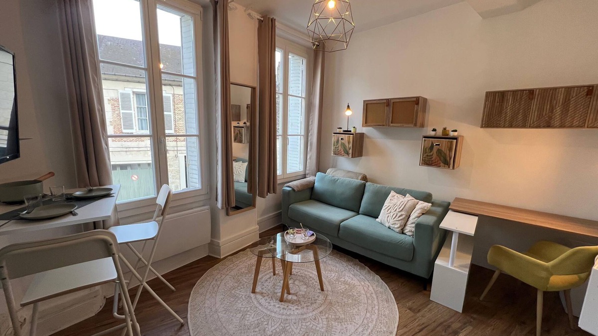 Laon Apartment | Les nids de Laon le colibri Renovated studio, city center near cathedral
