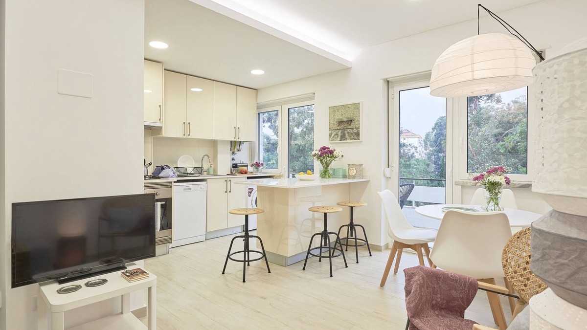 Benfica Apartment | Light Apartment W/Balcony Apartment by TimeCooler