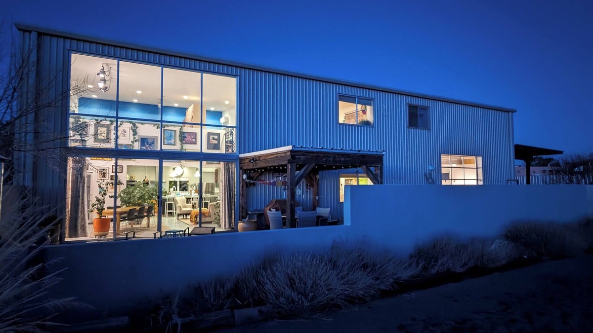 La Cienaga House | Light-filled main house close to town; views, hiking on high desert behind house
