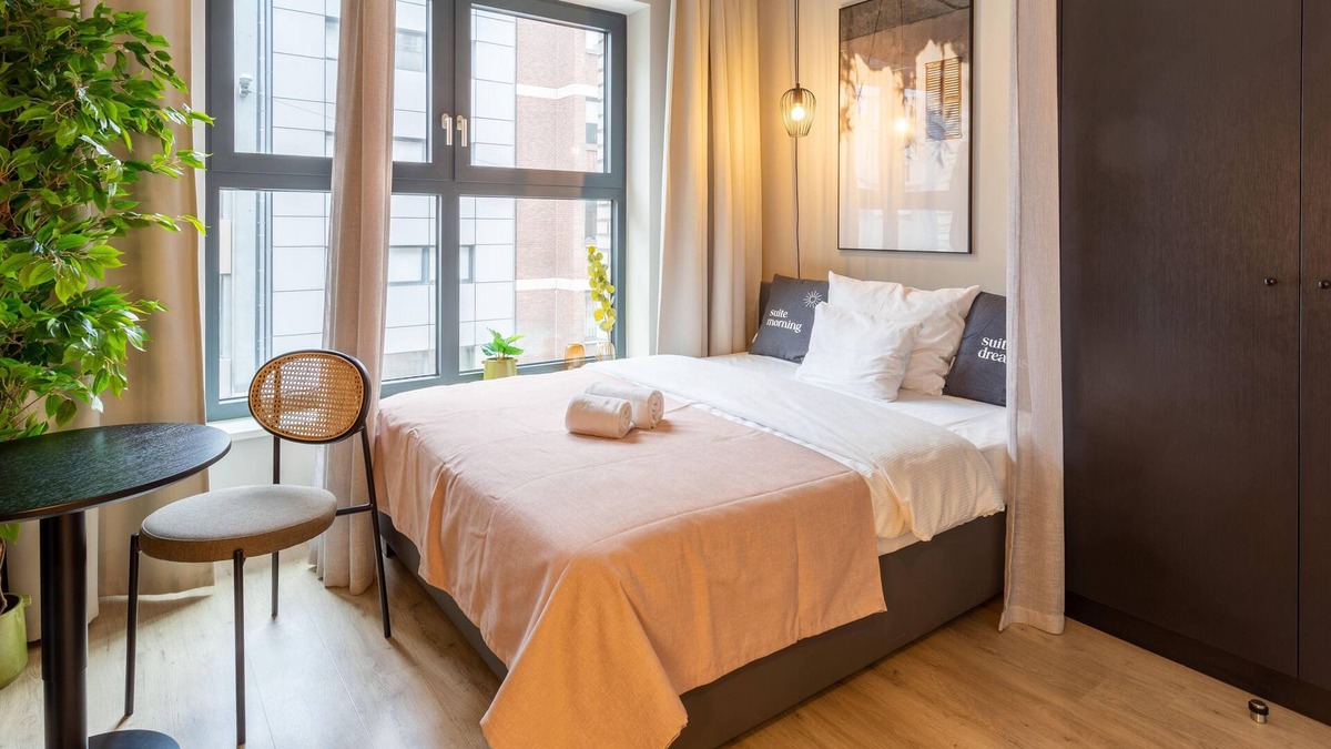Stadtmitte Apartment | limehome Düsseldorf | Queen Room