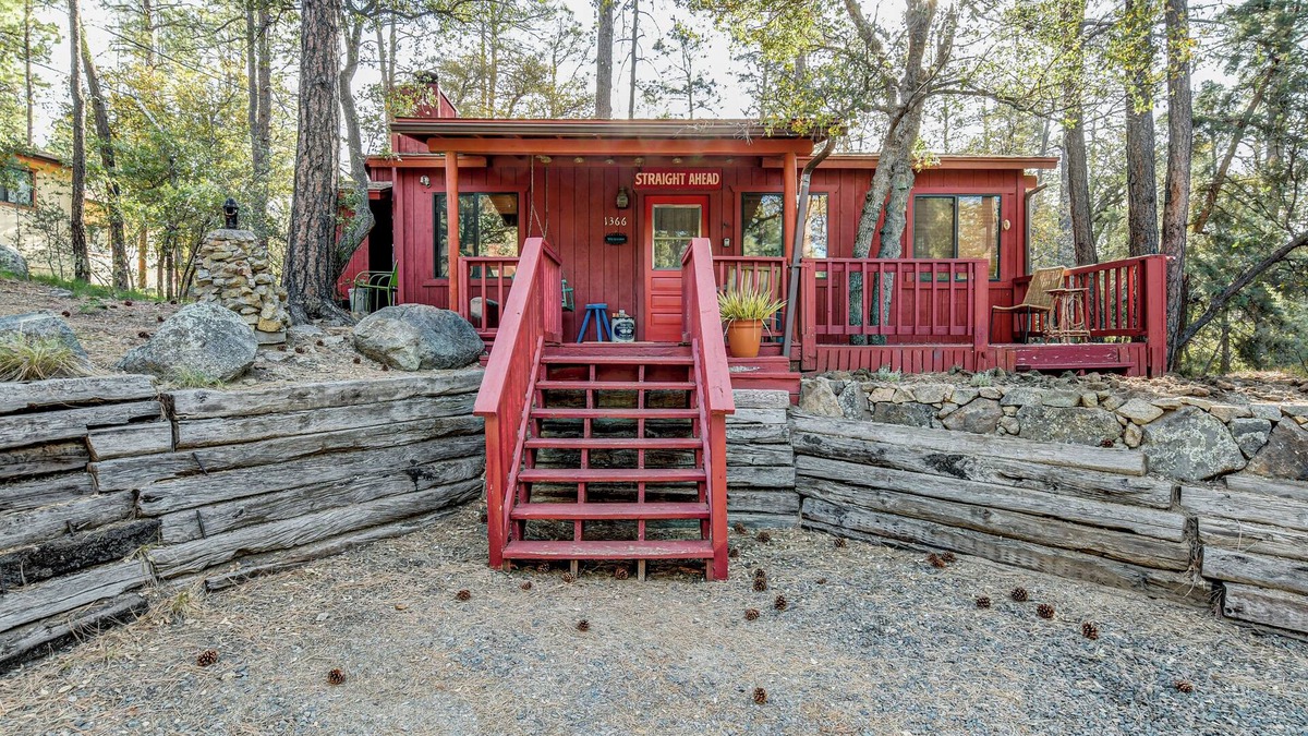 Ponderosa Park Cabin | Little Red Cabin in the Woods
