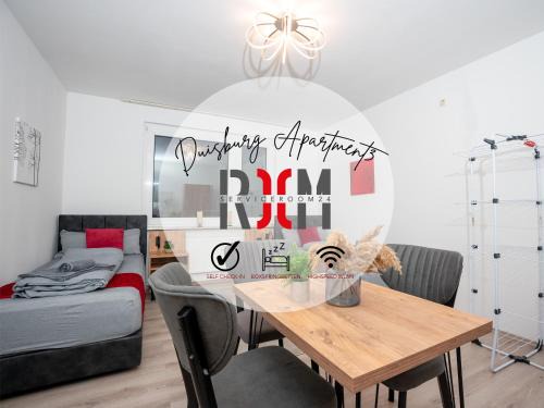 Marxloh Apartment | Livemore24 - Apartment 3 in Duisburg WLAN - Smart-TV - 24-7 Check-in und Küche
