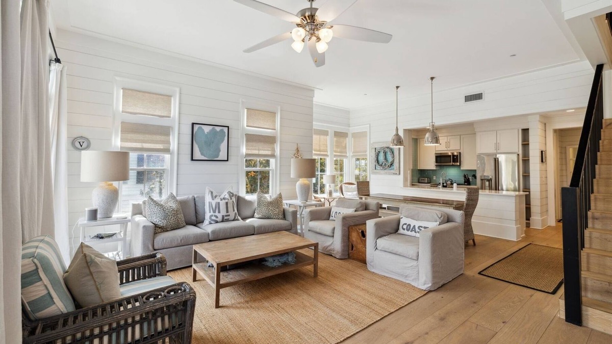 Beach District House | LOCATION, LOCATION, LOCATION! STEPS to WATERCOLOR Beach Club! Walk to Seaside,