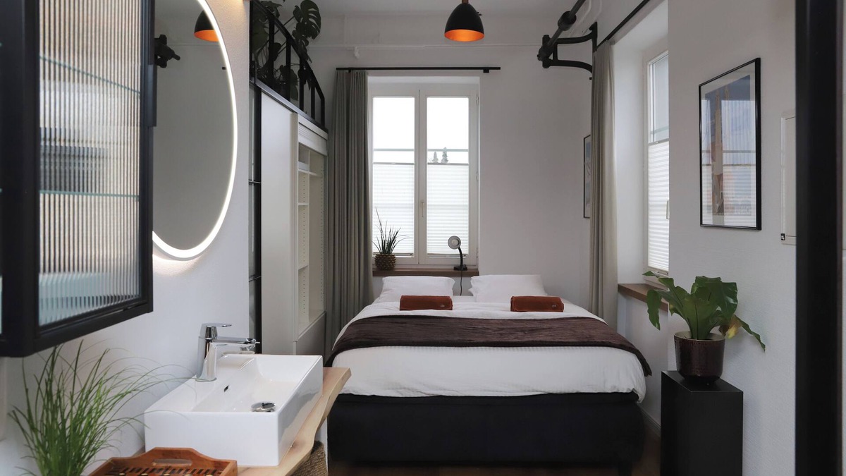 Boswil Apartment | Loft apartment in industrial design, 43 m², high-quality furnishings, close to the train station