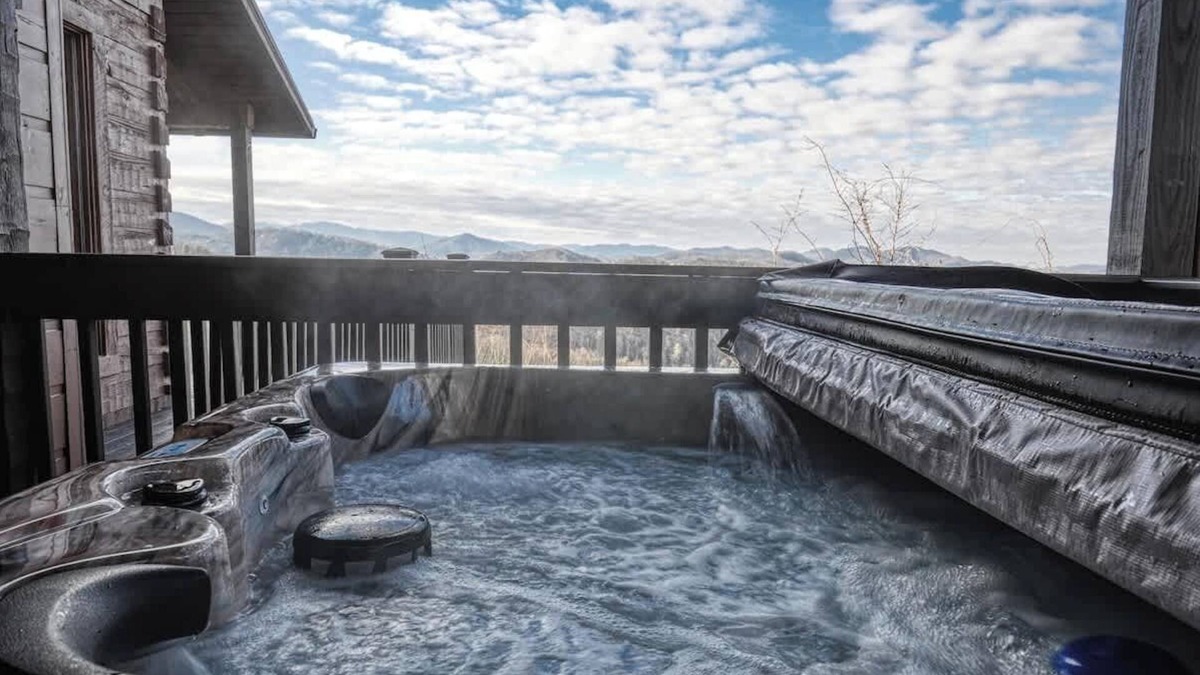 Pigeon Forge Cabin | Loft - Fireplace, Firepit, Pickle Ball, Hot Tub