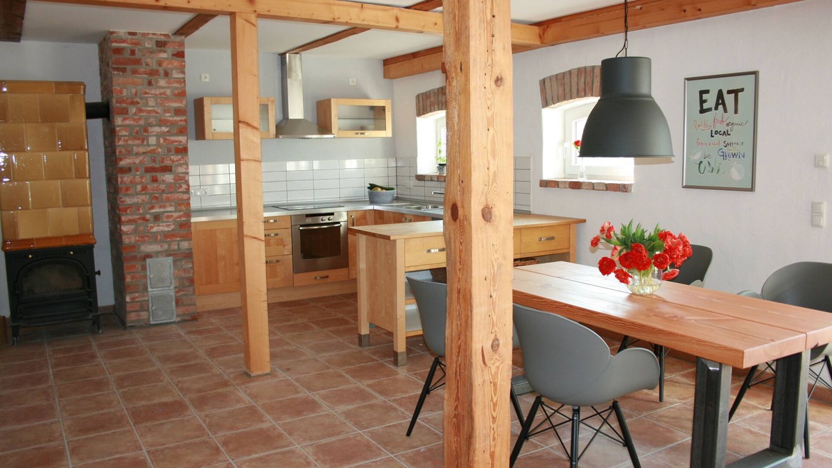 Boiensdorf Apartment | Loft w. Tiled stove and bookable sauna