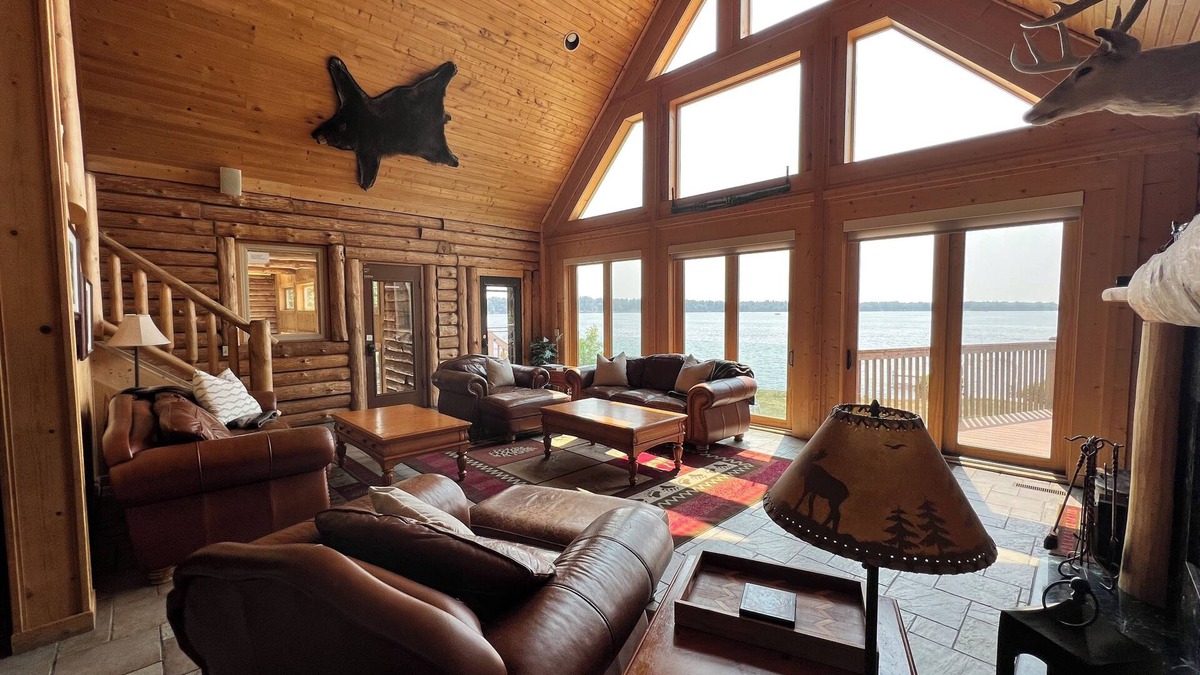 Arkdale Cabin | Log Cabin w/indoor pool on Lake, 30 Min from Wis Dells! 8 min. from Sand Valley