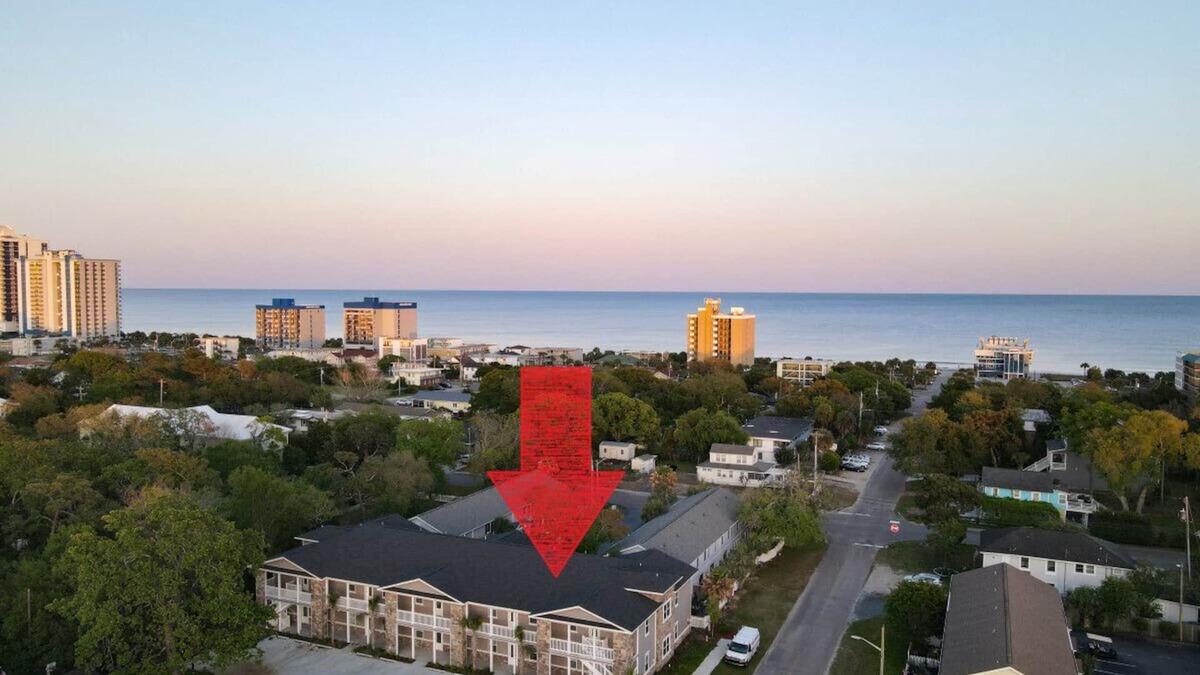 Myrtle Beach Apartment | Lovely 4BR King Beds Steps To Beach & Pier #G