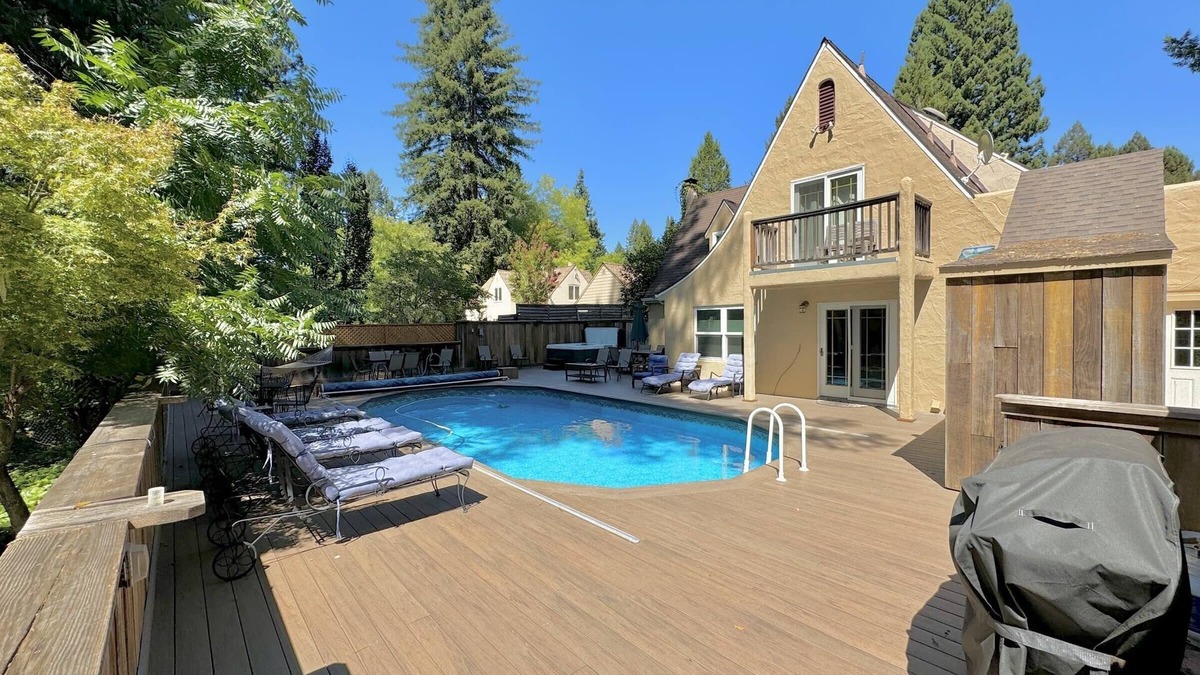 Guerneville House | Lovely Tudor Home w/Pool & Spa Near Russian River