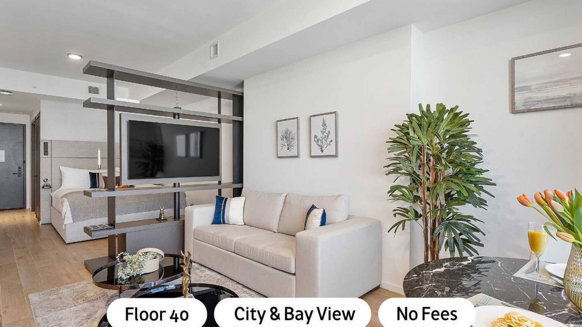 Downtown Miami Apartment | Lux Studio w Sunset Views. No Additional Fees!