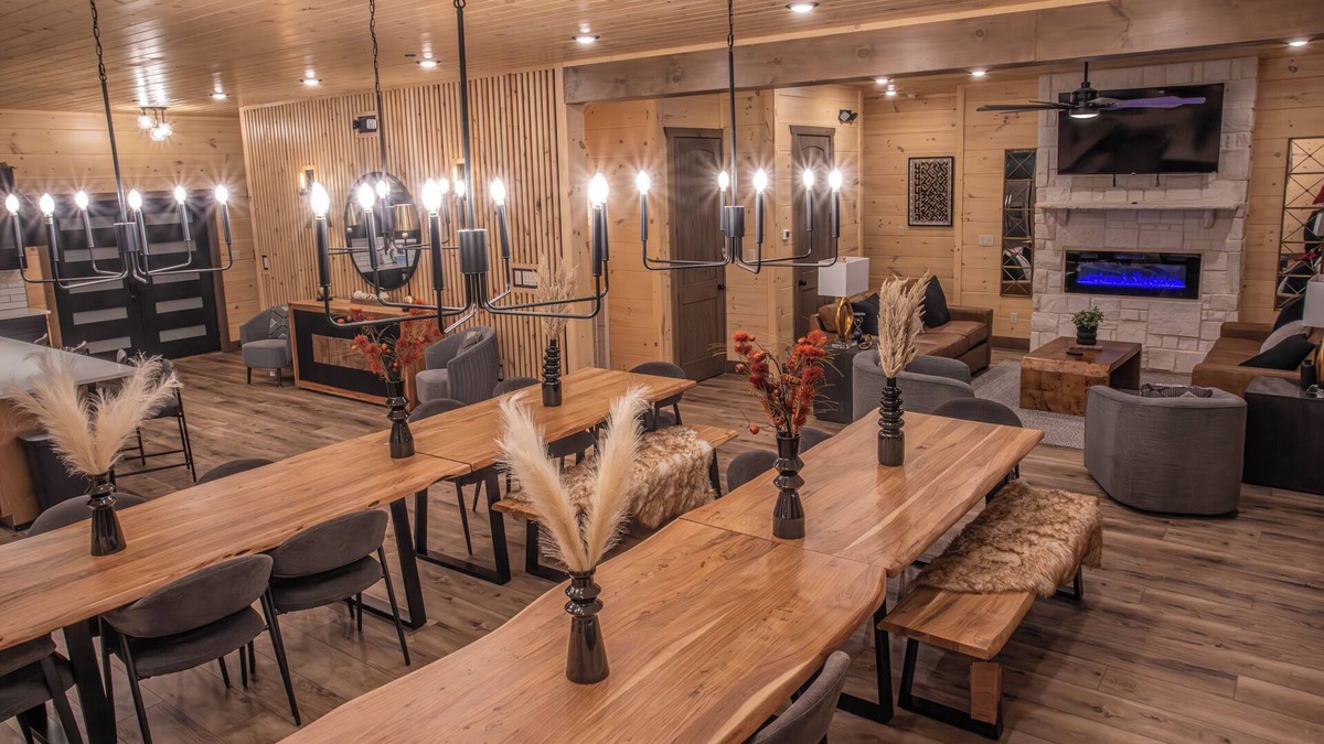 Sevierville Cabin | Luxe 12-BR Cabin - Indoor Pool, Theater, Sleeps 36