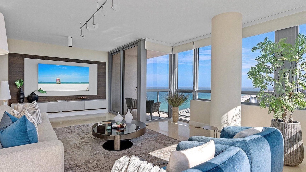 City Center Apartment | Luxe 2/2 Direct Ocean with Skyline Views at the Setai