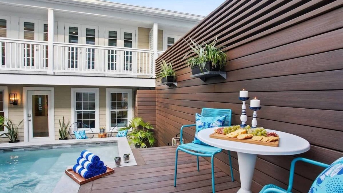 Beach Institute House | Luxe Duplex with Heated Pool | Near River St