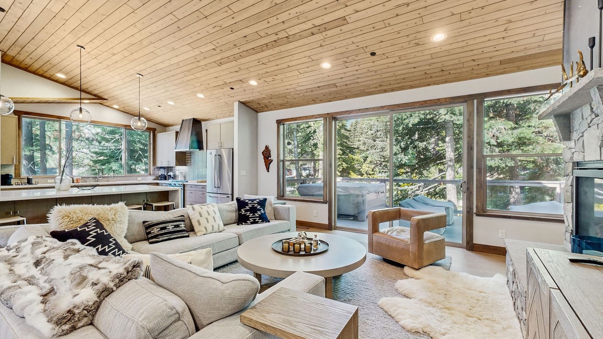 Comstock Acres House | Luxe Estate with Yard, Saltwater Spa, Walk to Lake, Trails Nearby