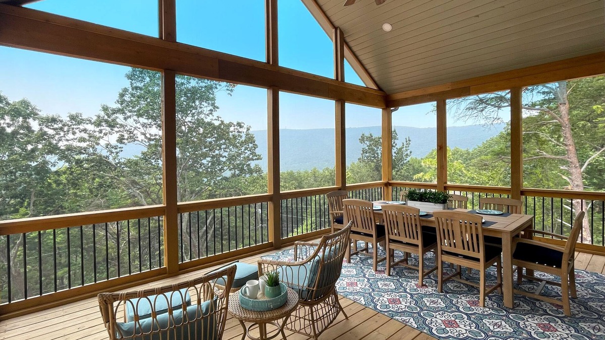 Waleska House | Luxe home with mountain views, hot tub, pool table, & washer/dryer