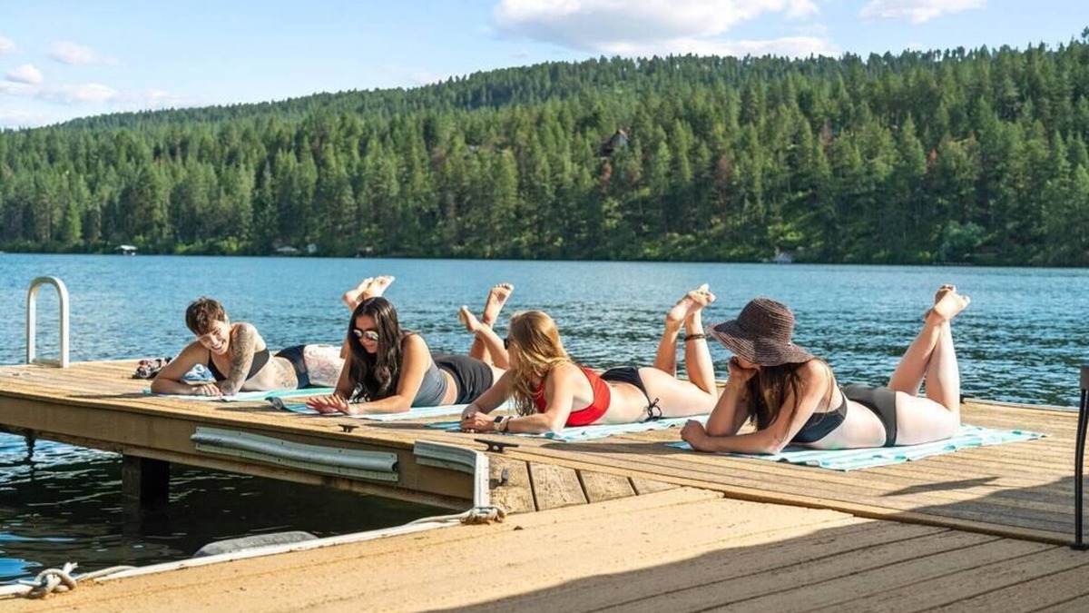 Nine Mile Falls House | Luxe Lake Home | Hot Tub + Private Dock & Beach