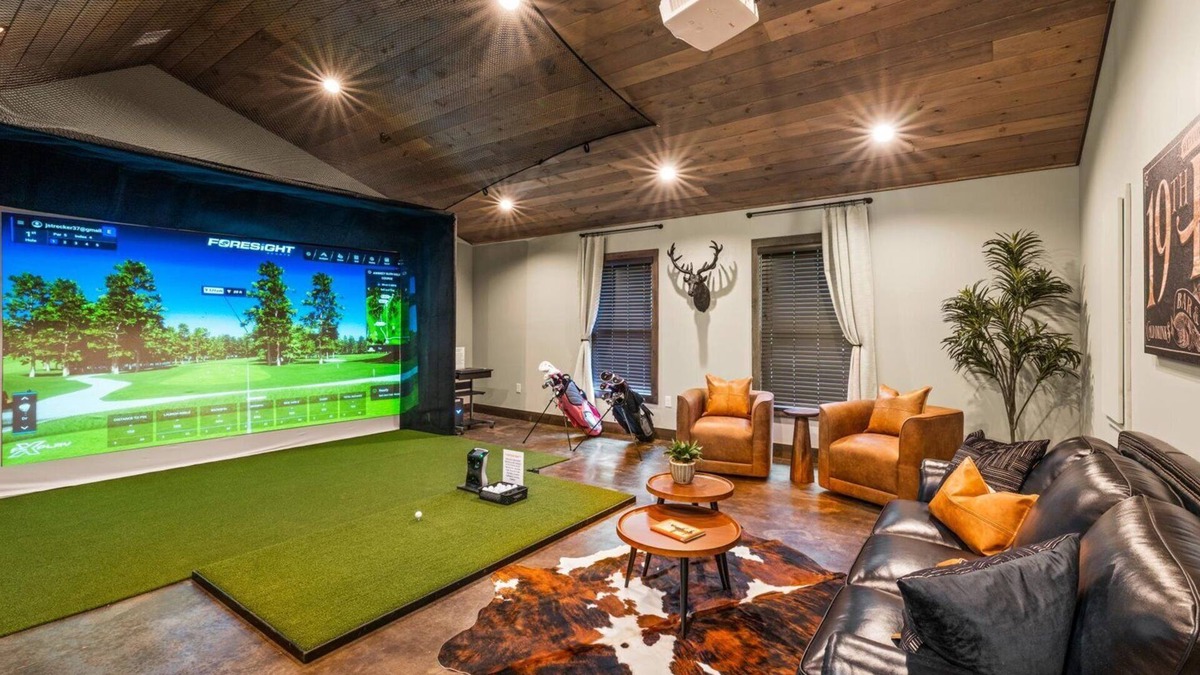 Wears Valley House | Luxe Lodge - Golf Sim, Pool, Theater, Sleeps 20