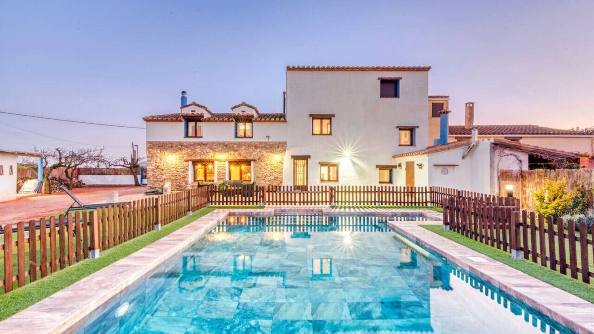 Vall d'Alba Villa | Luxe Mediterranean Masia BBQ Pool Chillout