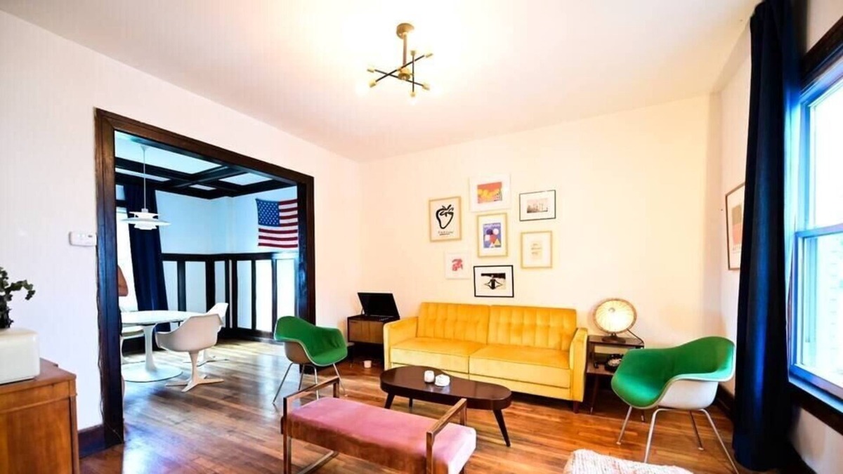 Mexicantown - Southwest Detroit House | Luxe Mid-Century Styled Historic Townhouse #2