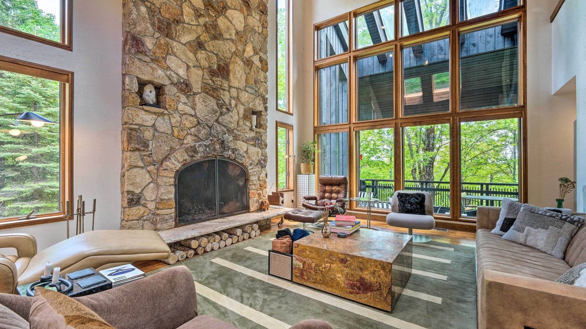 Plymouth House | Luxe Plymouth Chalet w/Indoor Pool & 3 Decks!