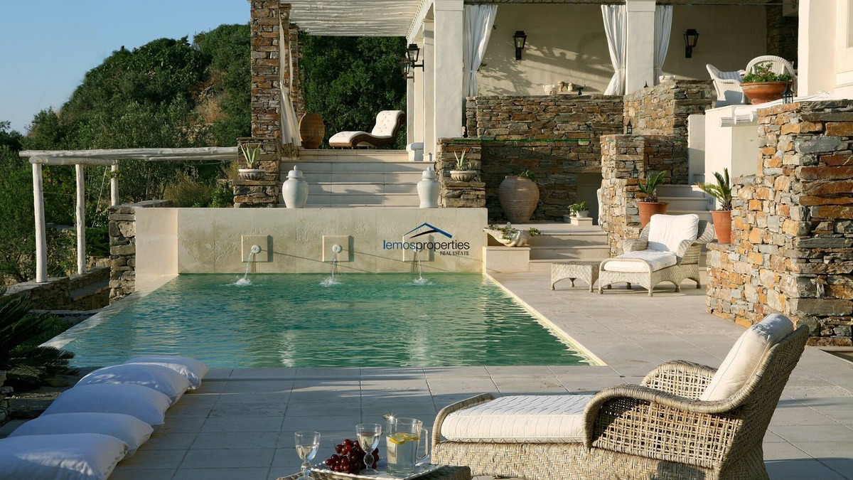 Kea Villa | Luxurious 700sq meters Villa with a swimming pool and a stunning sea view.