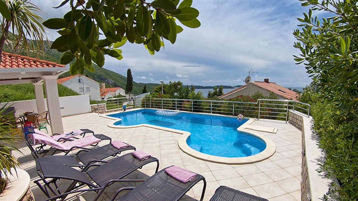 Plat Villa | Luxurious Seaview Villa Pool Dubrovnik Plat for 22 people