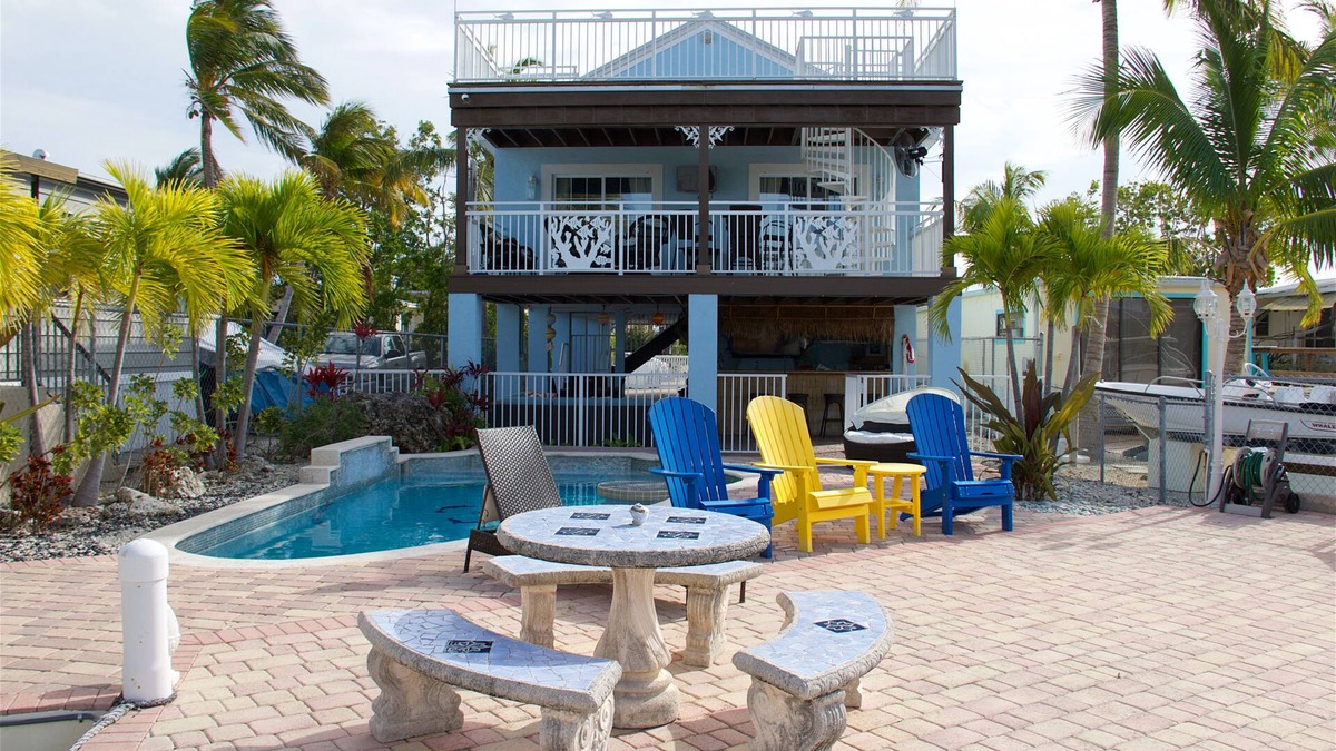 Cross Key Waterways House | Luxurious Tropical Pool Home on the Water - 5 STARS!