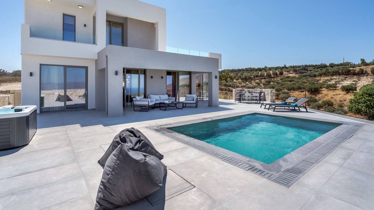 Zerviana Villa | Luxurious Villa Cretan Aura with Private Pool, Jacuzzi and Playroom