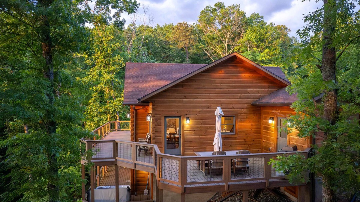 Bryson City Apartment | Luxury 3 2 5 Cabin Lake Views Theatre Gameroom