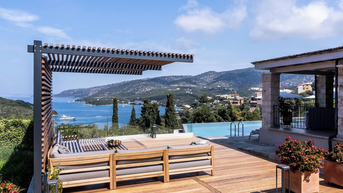 Sivota House | Luxury 4BR Villa Xris infinity pool, hot tub, Ionian view & private beach access