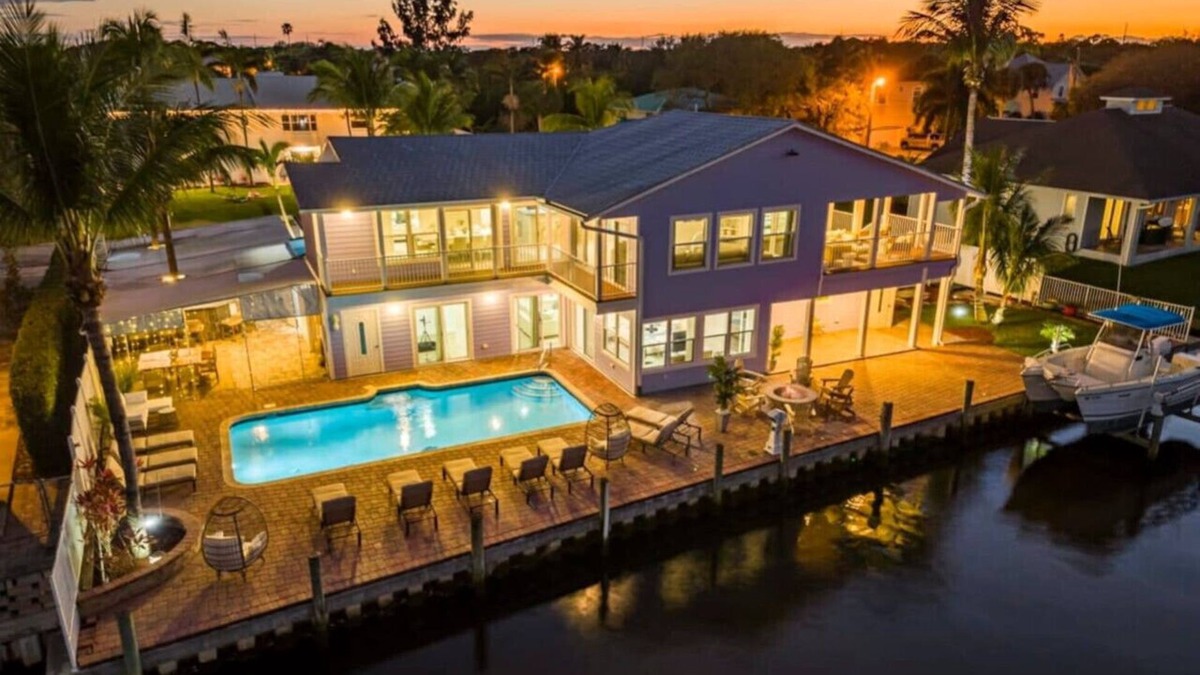 Fort Pierce House | Luxury 6BR Waterfront Retreat with Pool!