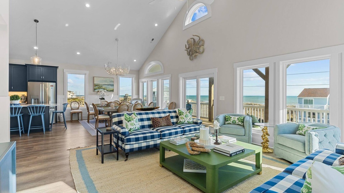 Sneads Ferry House | Luxury 8BR Ocean & Sound Views | Dog-Friendly | Pool Access