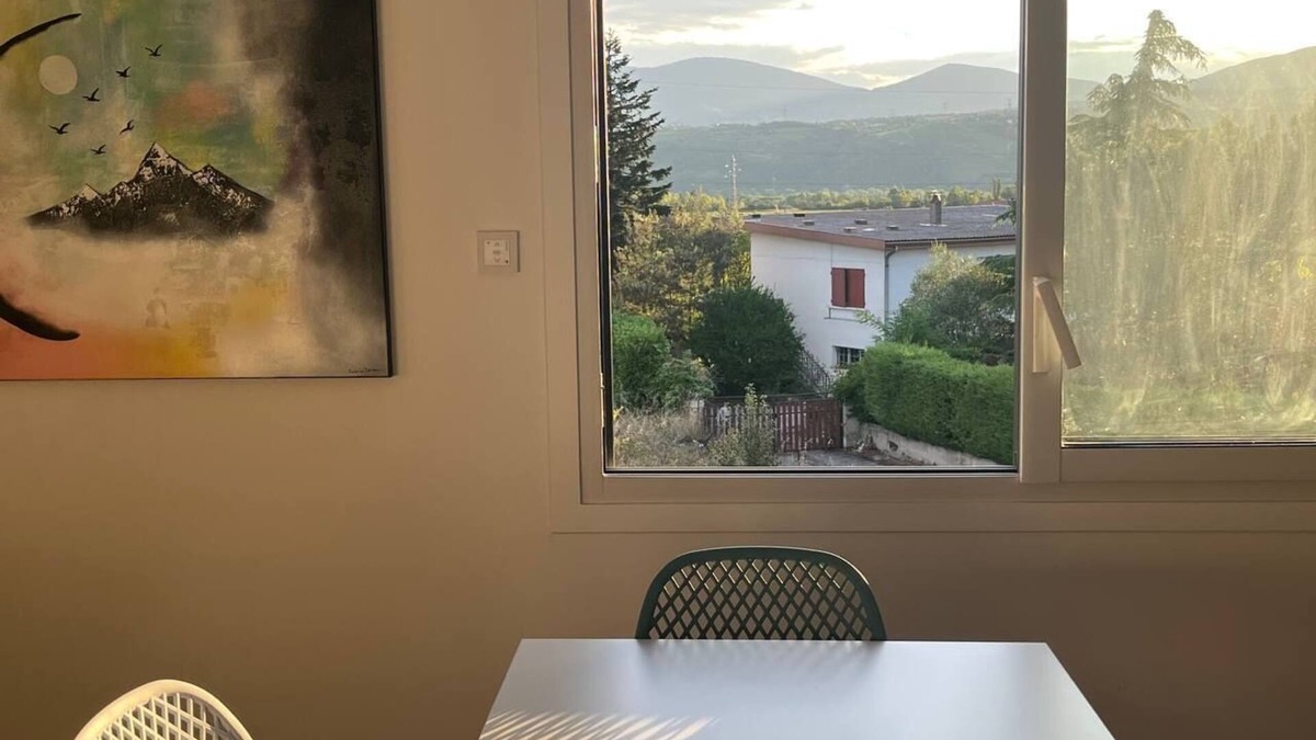 Saint-Clair-du-Rhone Apartment | Luxury air-conditioned accommodation at the foot of Pilat. Brand new. 6 travelers.