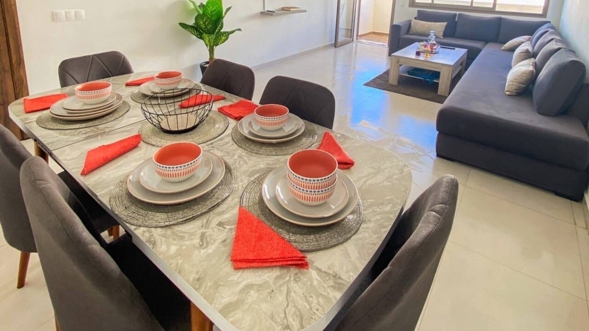 Agadir Apartment | Luxury apartment with sea view, 5 minutes walk from the beach! With air conditioning