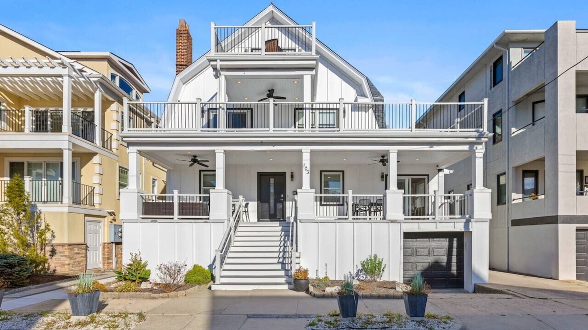 Ventnor City House | Luxury Beach Block Home w/Ocean Views - Sleeps 26