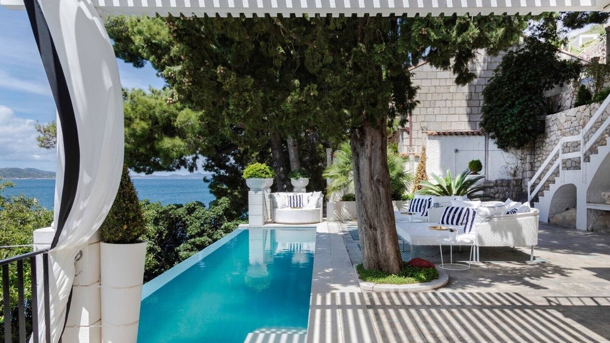 Lozica Villa | Luxury Beachfront Villa Dubrovnik Sea Diamant (7+0) with private pool and sea deck right at the sea- Dubrovnik